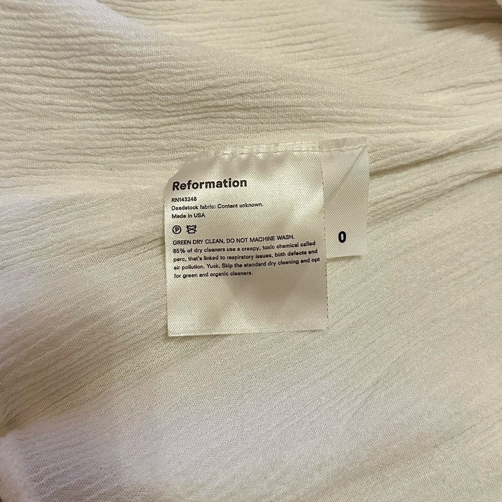 Reformation White Mini Dress with Chic Design - Picture 8 of 8